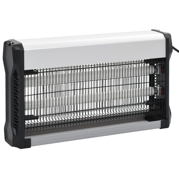 vidaXL Lapač hmyzu, čierny, hliník, ABS 30 W
