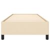 vidaXL Rám postele bez matraca krémová 90x200 cm Látka