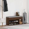 VidaXL Lavička na topánky Hnedý Dub 102x30,5x45cm Konštruktérske drevo