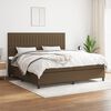 vidaXL Boxspring posteľ s matracom tmavohned&aacute; 200x200 cm l&aacute;tka