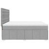 vidaXL Boxspring posteľ s matracom bledosiv&aacute; 180x200 cm l&aacute;tka