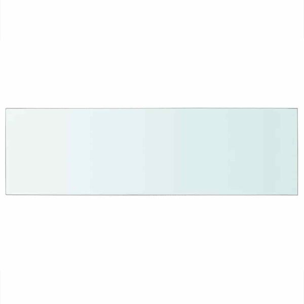 vidaXL Poličky 2 ks panel z priehľadn&eacute;ho skla 80x25 cm