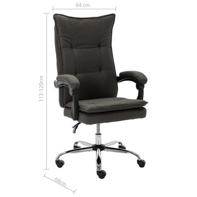 vidaXL Kancelárska stolička sivá látková