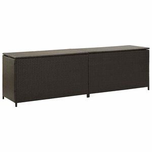 vidaXL Z&aacute;hradn&yacute; &uacute;ložn&yacute; box hned&yacute; 200x50x60 cm polyratanov&yacute;
