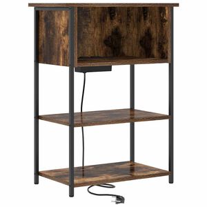 vidaXL Nočn&yacute; stol&iacute;k Dymov&aacute; dub 55 x 31 x 76 cm Kompozitn&eacute; drevo