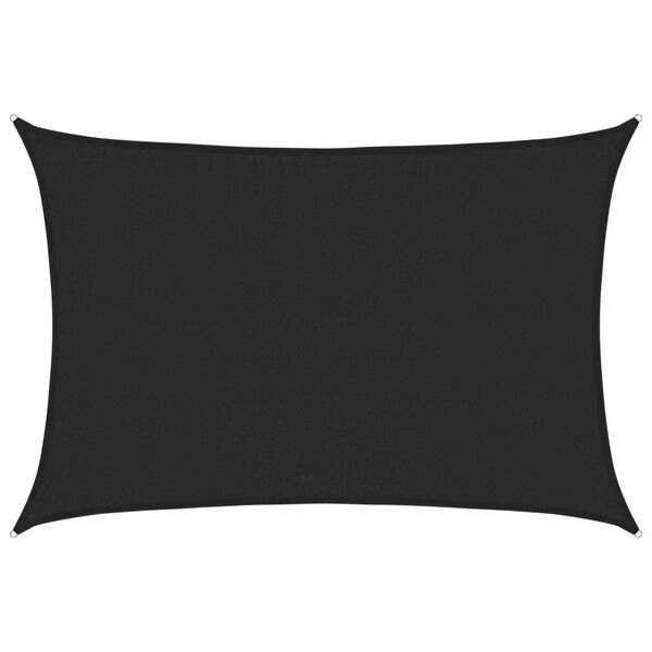 vidaXL Tieniaca plachta 160 g/m&sup2; čierna 3,5x4,5 m HDPE