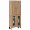 vidaXL Highboard 2 pcs Remeseln&yacute; dub 69,5 x 34 x 180 cm
