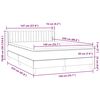 vidaXL Box Spring Posteľ s matracom Svetlosivá 140x220 cm Zamat