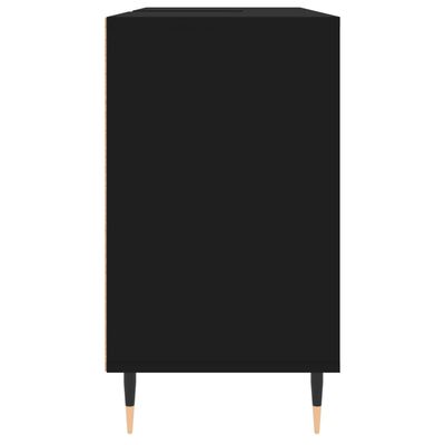 vidaXL Kúpeľňová skrinka čierna 80x33x60 cm kompozitné drevo