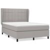 vidaXL Boxspring posteľ s matracom bledosiv&yacute; 140x190 cm l&aacute;tka