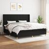 vidaXL Boxspring posteľ s matracom čierna 200x200 cm l&aacute;tka