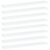 vidaXL Pr&iacute;davn&eacute; police 8 ks, biele 60x10x1,5 cm, drevotrieska