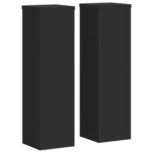 vidaXL Stojany na rastliny 2 ks čierne 17x17x60 cm kompozitn&eacute; drevo