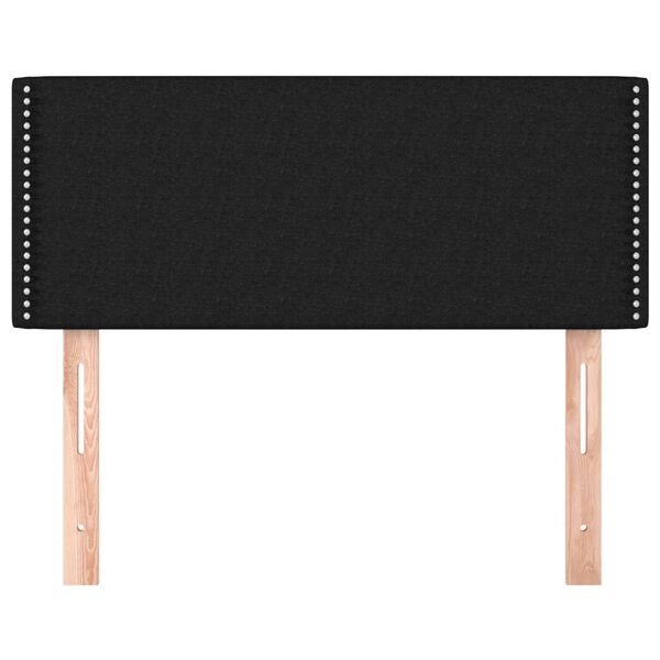 vidaXL Čelo postele čierne 100x5x78/88 cm látka