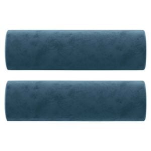 vidaXL Dekorat&iacute;vne vank&uacute;&scaron;e 2 ks modr&eacute; &Oslash;15x50 cm zamat