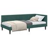 vidaXL Rohov&yacute; r&aacute;m postele Tmavozelen&aacute; 100 cm x 200 cm Zamat
