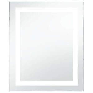 vidaXL K&uacute;peľňov&eacute; zrkadlo s LED svetlom a dotykov&yacute;m senzorom 60x80 cm