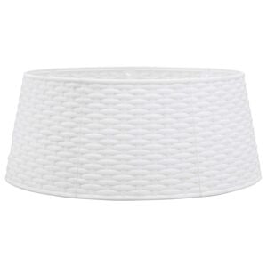 vidaXL Spodn&yacute; kryt na vianočn&yacute; stromček biely &Oslash;56x23 cm plast