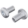 vidaXL Z&aacute;mkov&aacute; skrutka Jednofarebn&yacute; 2 ks Strieborn&aacute; M6 x 12 mm Oceľ