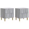 vidaXL Nočn&yacute; stol&iacute;k so z&aacute;suvkou 2 pcs Siv&aacute; sonoma 43 x 34,5 x 48 cm