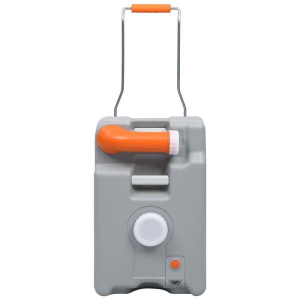 vidaXL N&aacute;drž na vodu na kolieskach pre kempovanie siv&aacute; 25 l