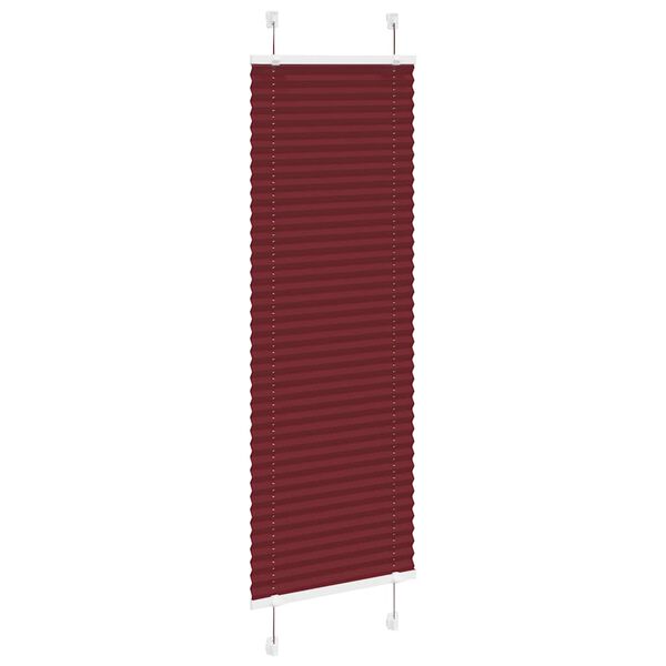 vidaXL plisovaná roleta Bordeaux červená 40x150 cm Šírka látky 39,4 cm
