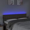 vidaXL Čelo postele s LED sivohned&eacute; 144x5x78/88 cm l&aacute;tka
