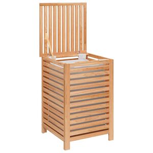 vidaXL K&ocirc;&scaron; na bielizeň 45x45x65 cm mas&iacute;vne orechov&eacute; drevo