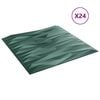 vidaXL N&aacute;stenn&eacute; panely 24 pcs Stone Zelen&yacute; 50 x 50 cm XPS Pena