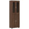 vidaXL Highboard FLORIN 60 x 35 x 182 cm Hned&yacute; dub Kompozitn&eacute; drevo