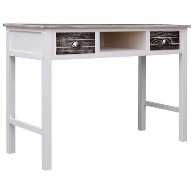 vidaXL Písací stôl hnedý 110x45x76 cm drevený