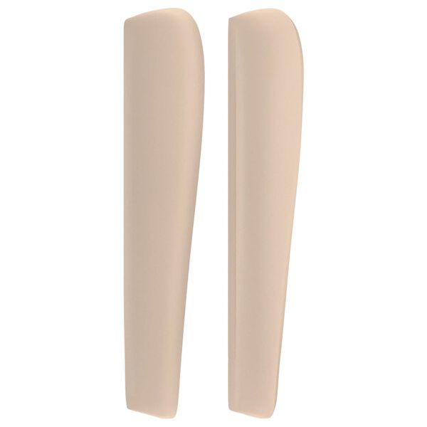 vidaXL Čelo postele so z&aacute;hybmi kapuč&iacute;nov&eacute; 147x23x118/128 cm umel&aacute; koža