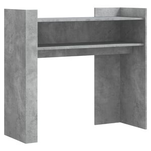 vidaXL Konzolov&yacute; stol&iacute;k bet&oacute;nov&yacute; siv&yacute; 100x35x90 cm drevotrieska