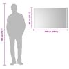 vidaXL LED k&uacute;peľňov&eacute; zrkadlo 100x60 cm