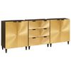 vidaXL Komoda set 3 ks 180 x 33 x 75 cm Mas&iacute;vne mango drevo