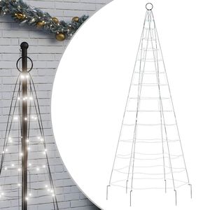 vidaXL LED vianočn&yacute; stromček 200 LED studen&aacute; biela 180 cm