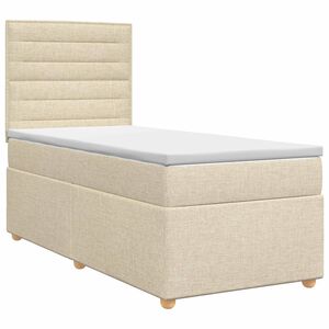 vidaXL Posteľ boxspring s matracom Kr&eacute;mov&aacute; 80 x 200 cm L&aacute;tka