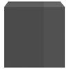 vidaXL N&aacute;stenn&eacute; skrinky 2 ks, leskl&eacute; siv&eacute; 37x37x37cm, kompozitn&eacute; drevo