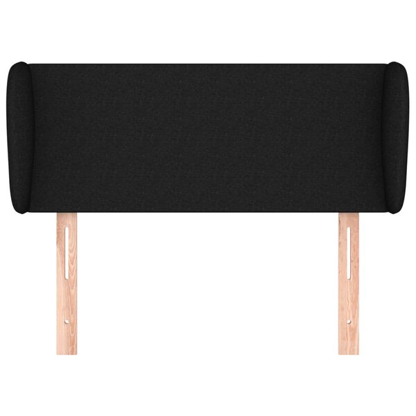 vidaXL Čelo postele so z&aacute;hybmi čierne 103x23x78/88 cm l&aacute;tka