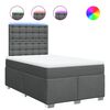 vidaXL Boxspring posteľ s matracom, tmavosivá 120x190 cm, látka