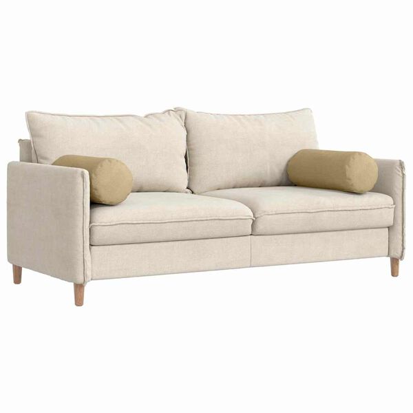 vidaXL Podložkové vankúše 2 pcs Šedá zelená Ø 25 x 70 cm