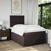 vidaXL Boxspring posteľ s matracom tmavohned&aacute; 120x190 cm l&aacute;tka