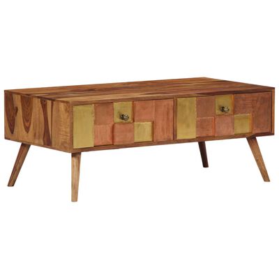 vidaXL Konferenčný stolík zo sheeshamového dreva 100x50x39 cm