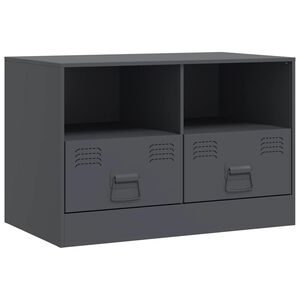vidaXL TV skrinka antracitov&aacute; 67x39x44 cm oceľ