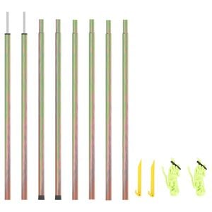 vidaXL Tyče na tieniacu plachtu 2 ks 250 cm pozinkovan&aacute; oceľ