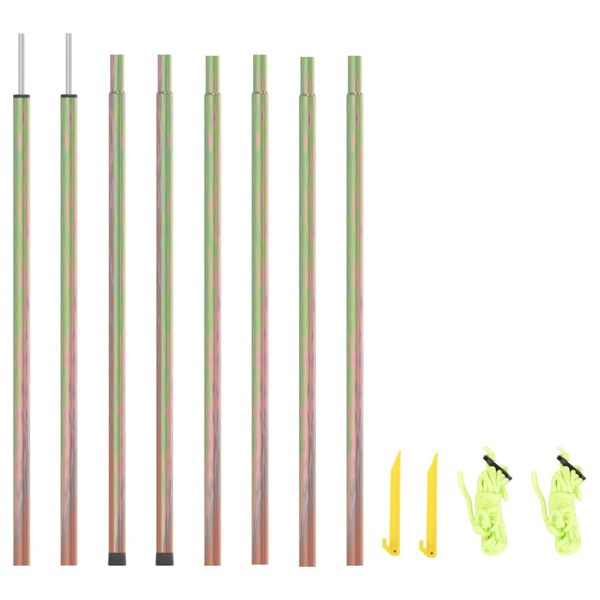 vidaXL Tyče na tieniacu plachtu 2 ks 250 cm pozinkovaná oceľ