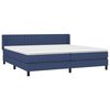 vidaXL Boxspring posteľ s matracom modr&aacute; 200x200 cm l&aacute;tka