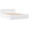 vidaXL R&aacute;m postele 2 pcs Biely 150 x 200 cm Kompozitn&eacute; drevo