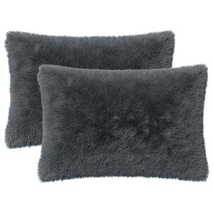 vidaXL Podložka s vank&uacute;&scaron;om HEERLEN 6 ks Antracitov&aacute; PV fleece