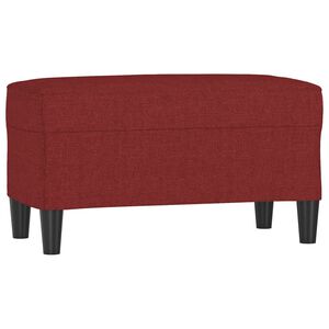 vidaXL Lavička v&iacute;novo-červen&aacute; 70x35x41 cm l&aacute;tka